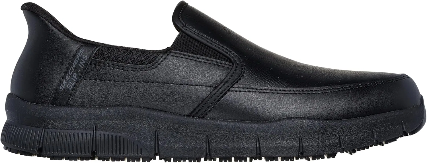 Мужские кухонные тапочки Skechers Nampa Broxtin Hands Free без шнурков, Black — фото 3