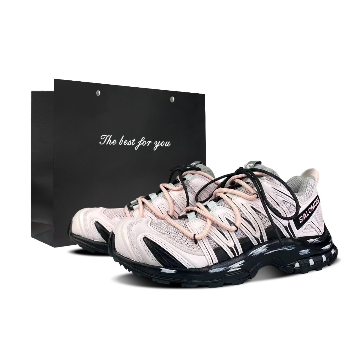 

SALOMON Кроссовки для бега XA PRO 3D Cushioning Support низкие Unisex черный розовый