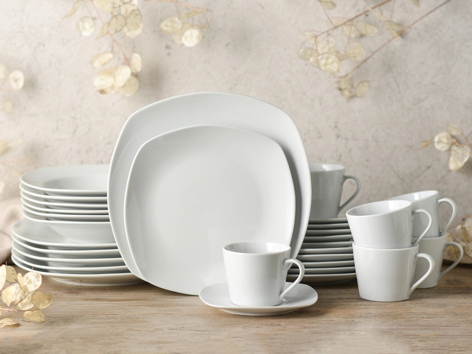 

Комбинированный сервиз 30 шт Creatable, белый