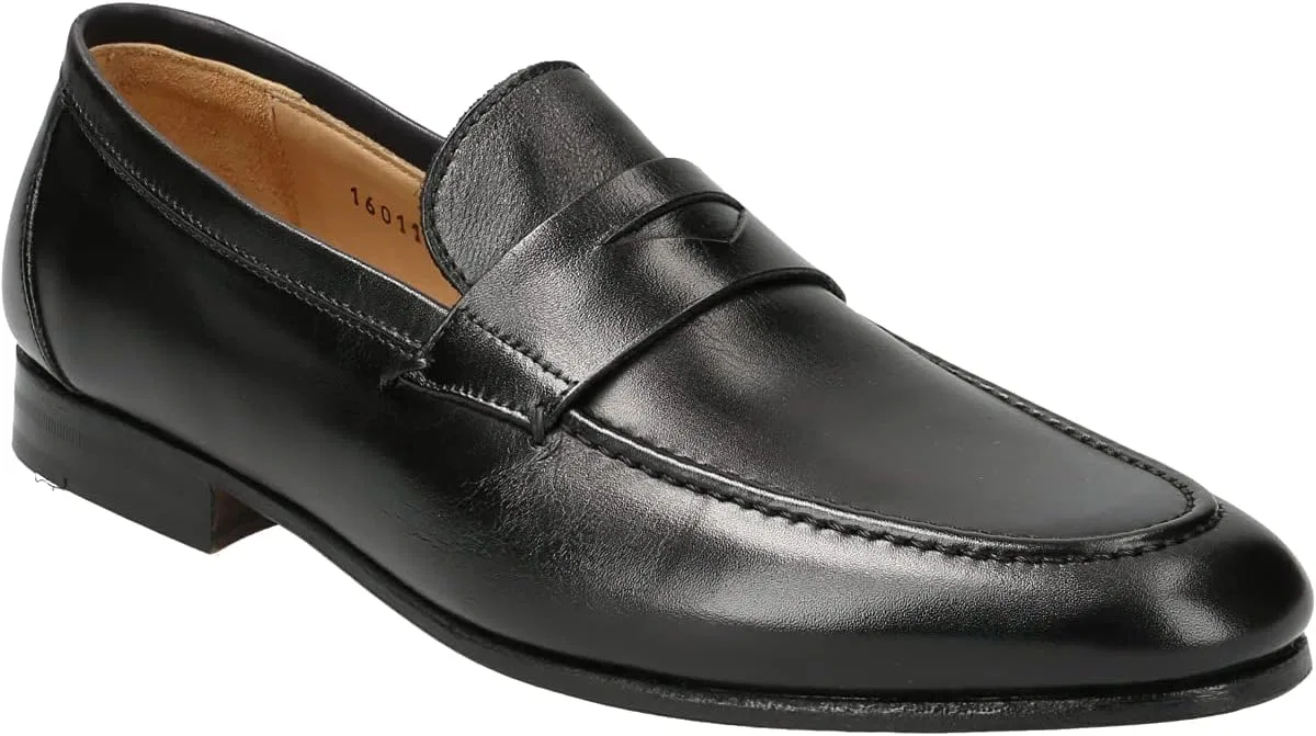 Мужские кожаные слипоны Lüke Schuhe 16011, черные