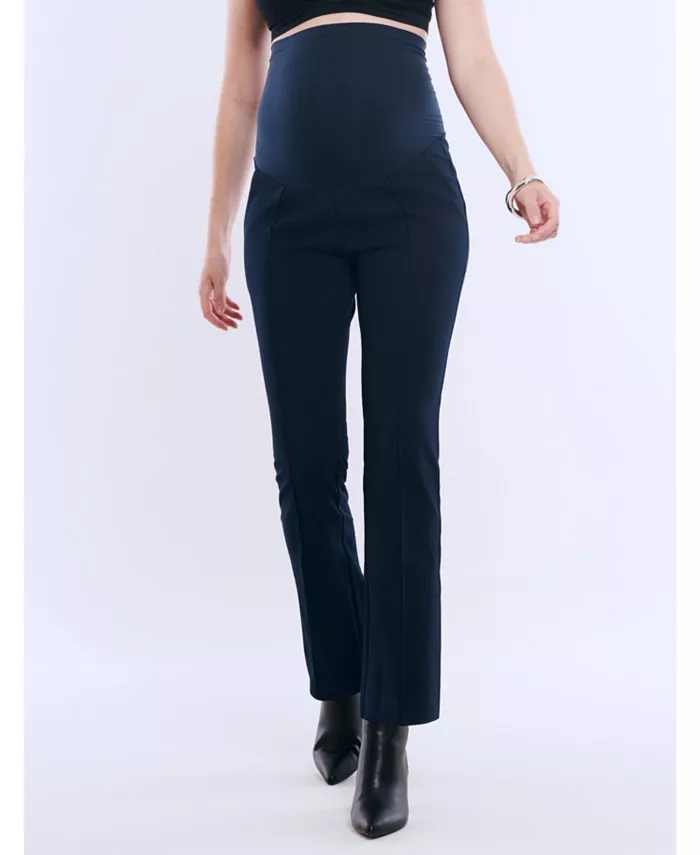 

Женские брюки Mia Secret Fit Over the Belly Slim Straight Leg - Motherhood Maternity, синий