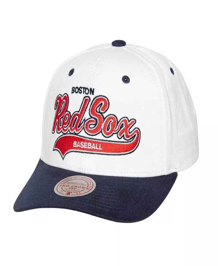 

Мужская белая кепка Mitchell Ness Boston Red Sox Cooperstown Collection Tail Sweep Pro Snapback Mitchell & Ness, белый