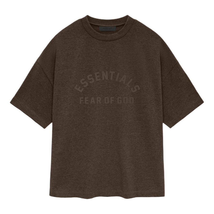 

Футболка Fear of God Essentials SS24 Heavy T-shirt 'Heather Wood', коричневый