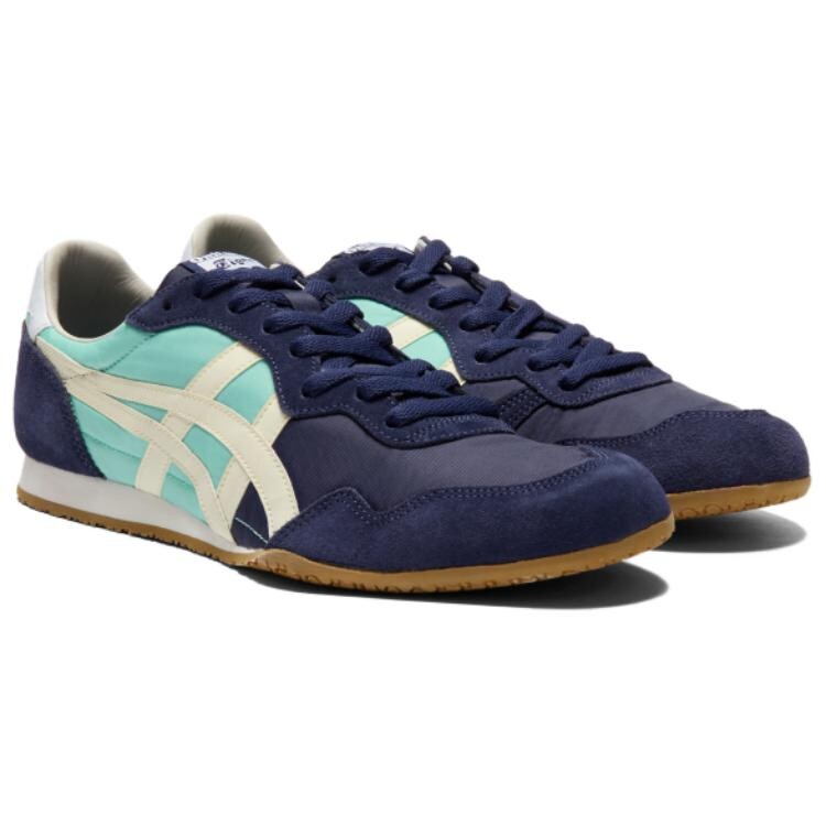 Кроссовки Onitsuka Tiger Serrano Lifestyle Shoes Unisex Low-top Blue/beige, синий/белый — фото 4
