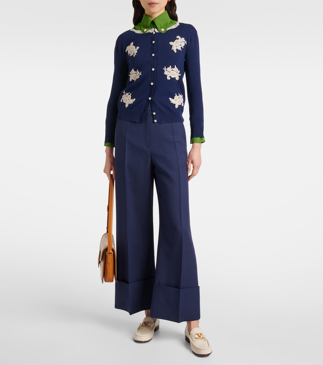 Кожаные лоферы VLogo Signature Valentino Garavani, слоновая кость — фото 3