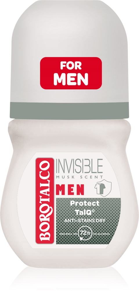 

Мужской невидимый шариковый дезодорант 72 часа. Borotalco, kvepalai musk 50 мл