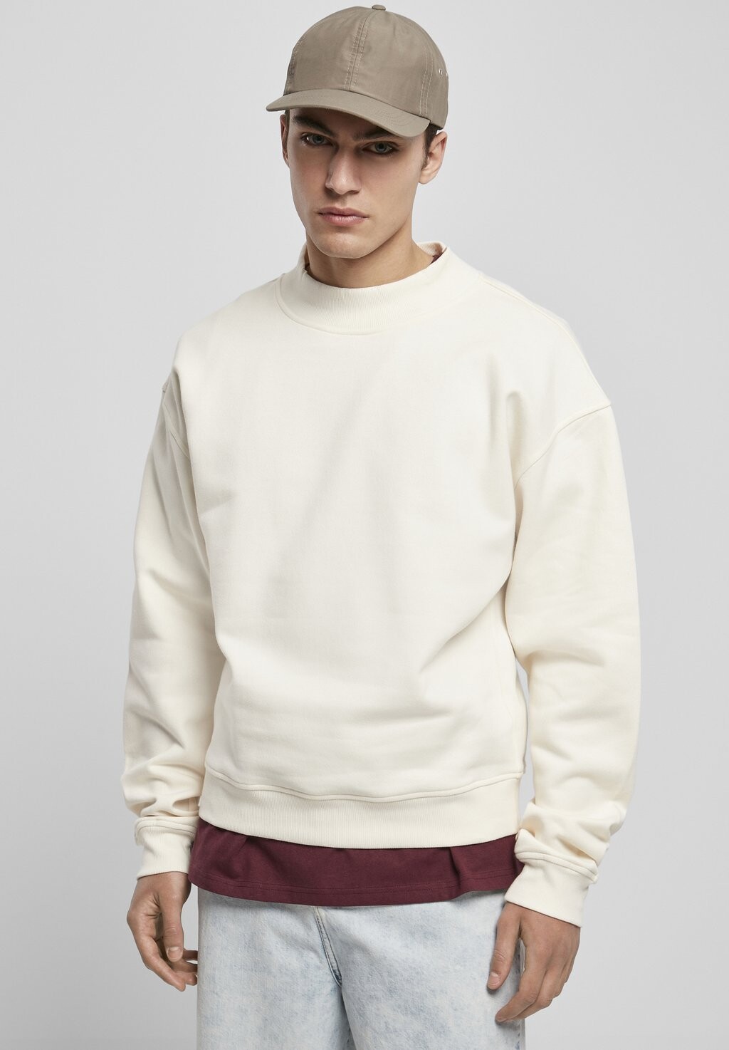 

Толстовка MOCK Urban Classics, белый песок