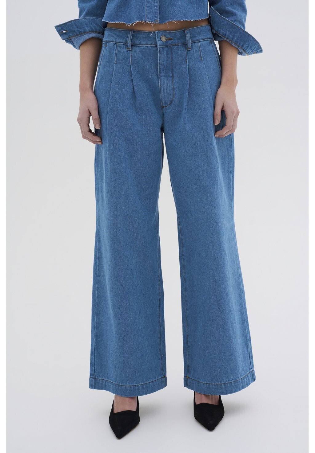 

Расклешенные джинсы ZITO HIGH WIDE My Essential Wardrobe, синий деним