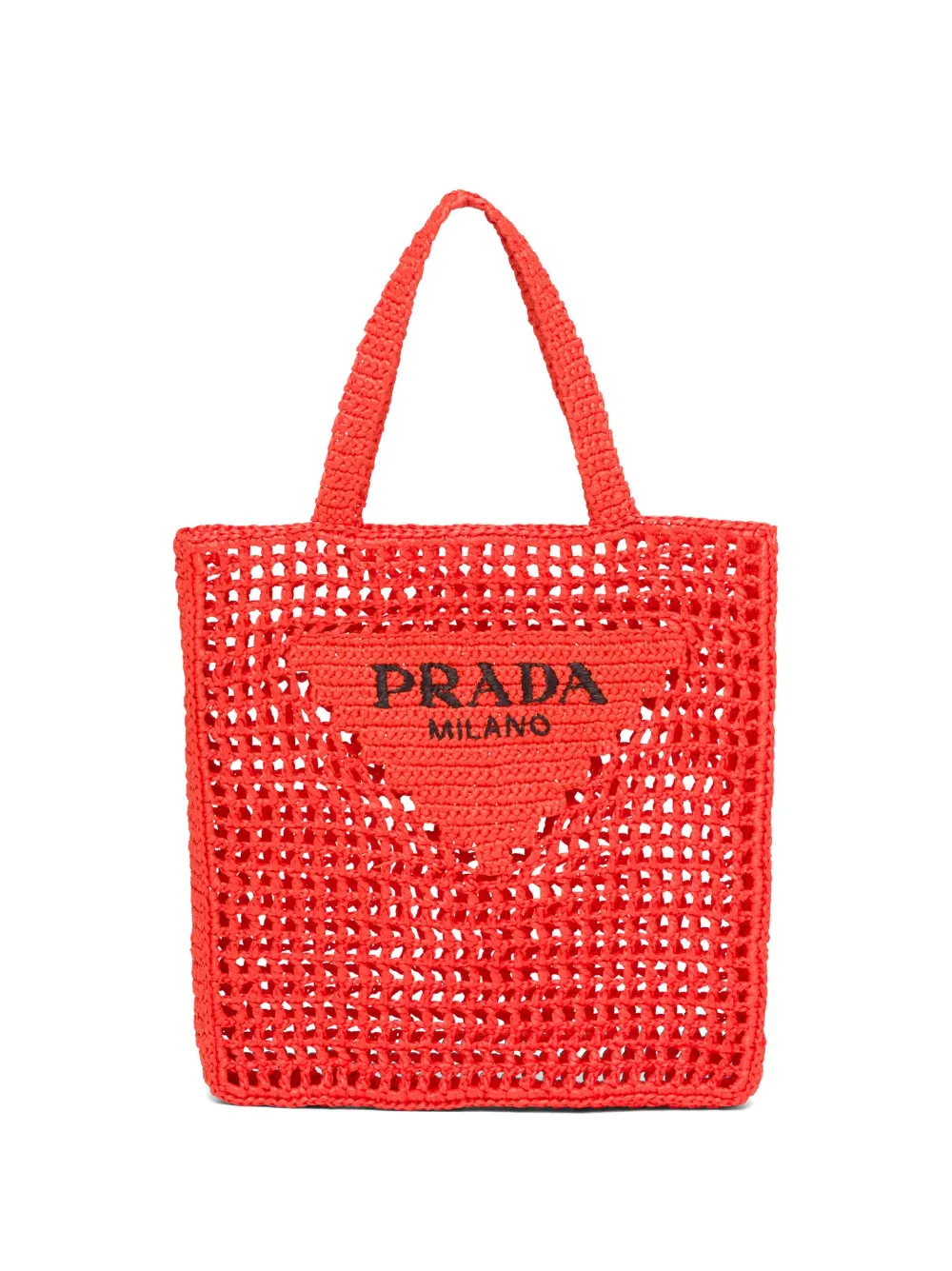 

Сумка-тоут с логотипом Prada, оранжевый