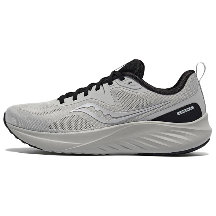 

Saucony Кроссовки для бега LANCER Gun Rider 3 мужские серо-черные