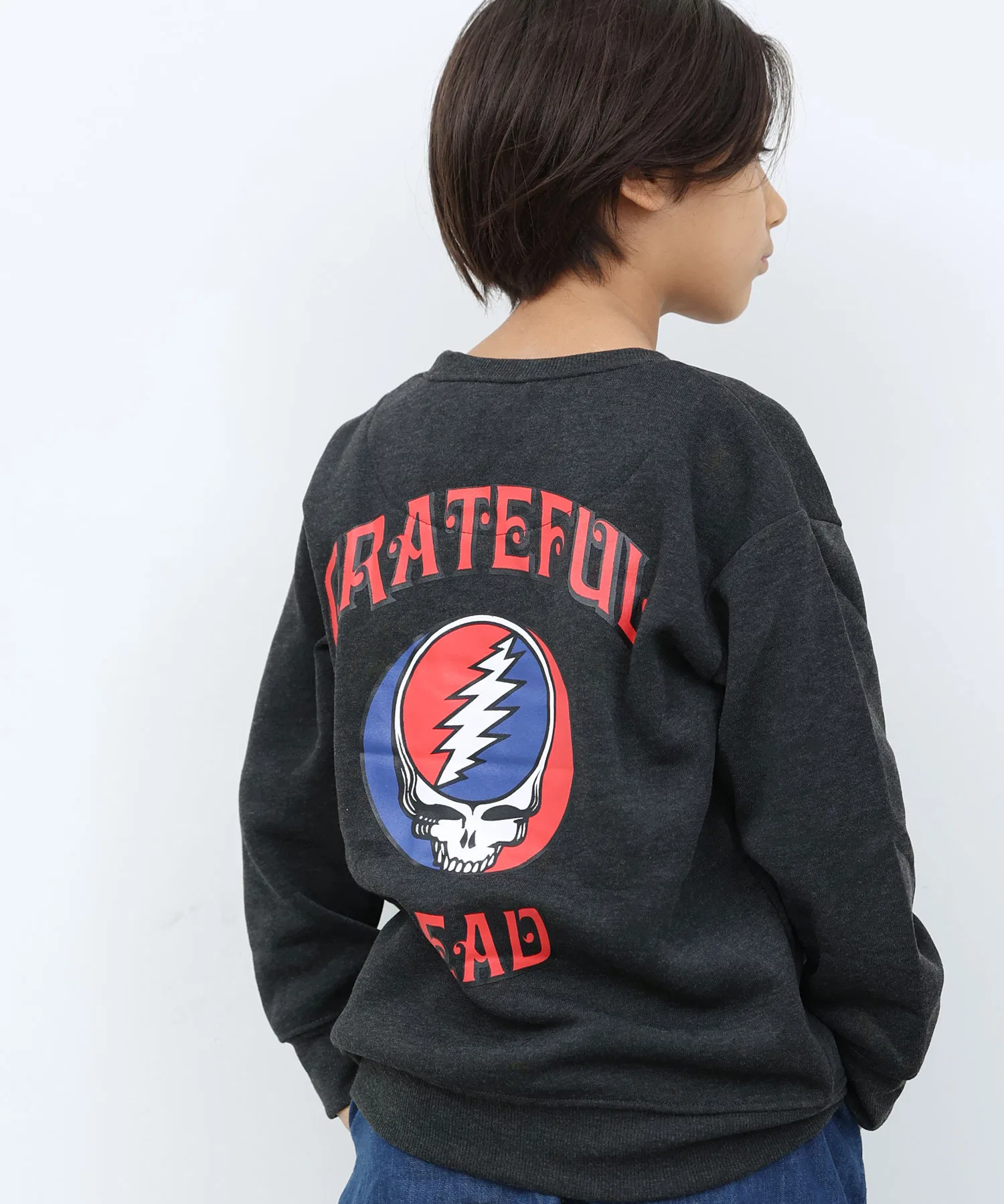 Детская толстовка GRATEFUL DEAD большого размера на флисовой подкладке