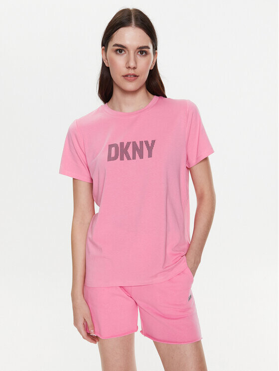 

Футболка классического кроя Dkny Sport, розовый