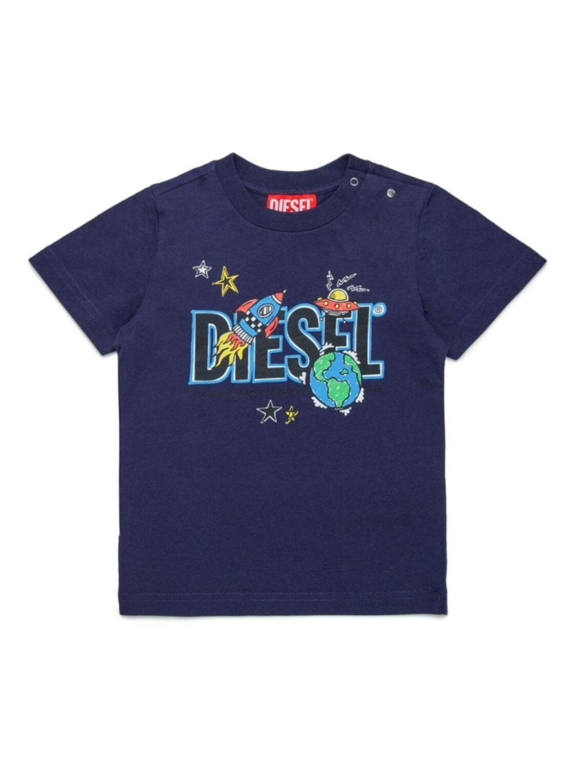 

Футболка с графическим принтом Diesel Kids, синий