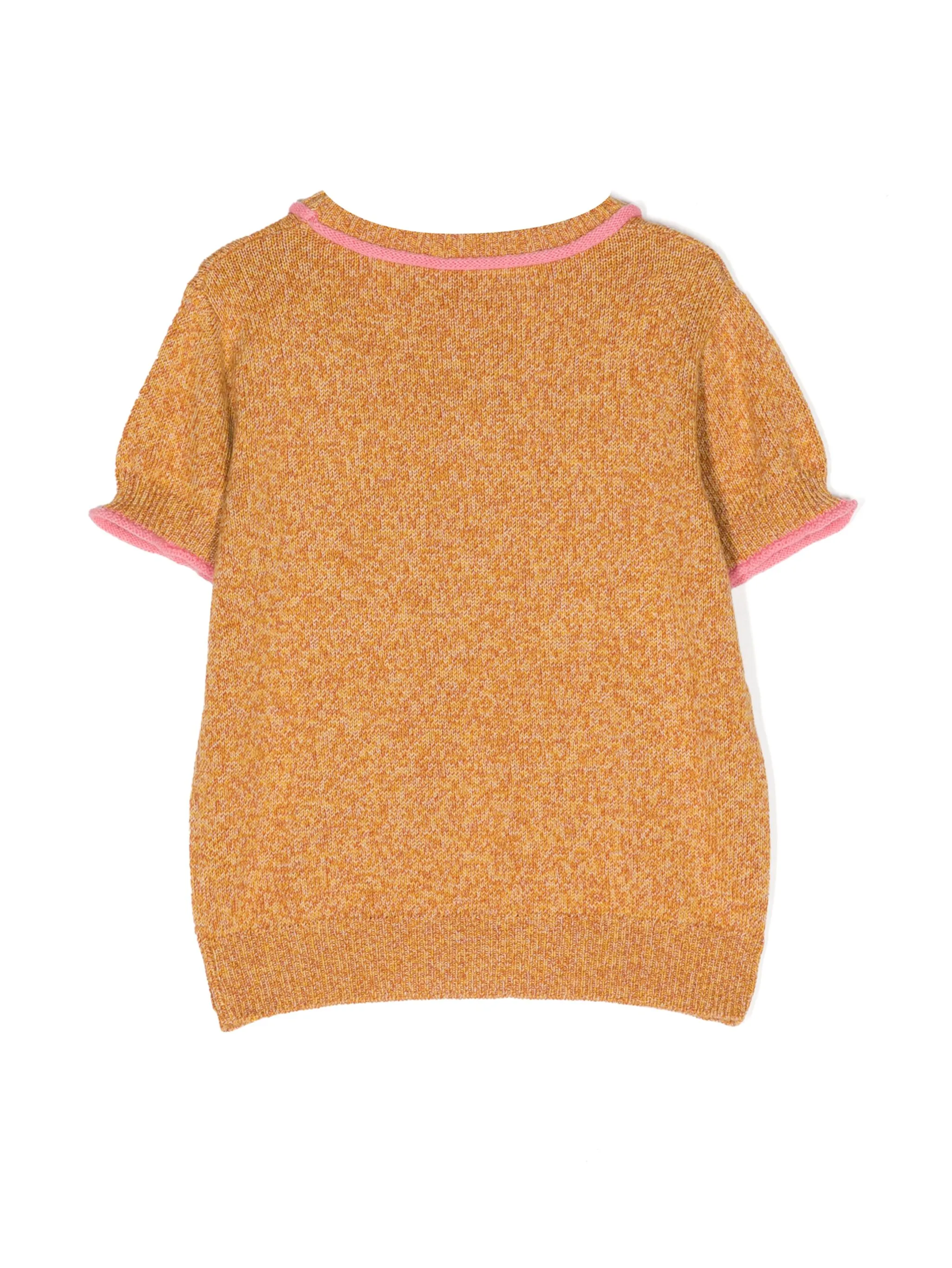 Футболка Brighton из смеси хлопка и кашемира Cashmere In Love Kids, желтый — фото 2