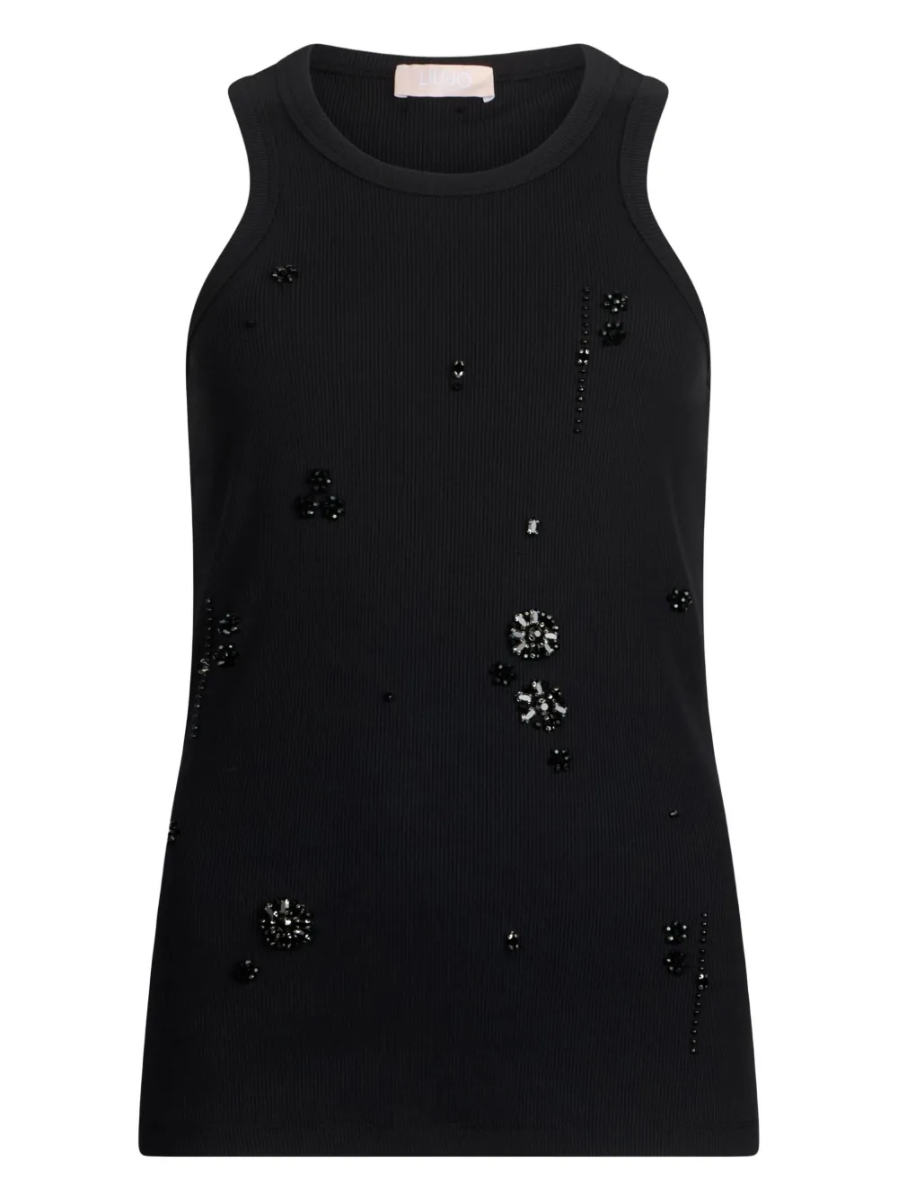 

Топ с украшенными аппликациями LIU JO, черный