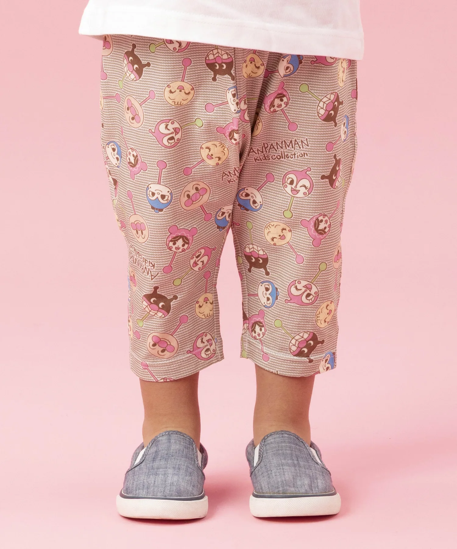 Детская коллекция ANPANMAN / (K) Леггинсы с принтом «Шоколадный леденец» Anpanman Kids Collection, brown