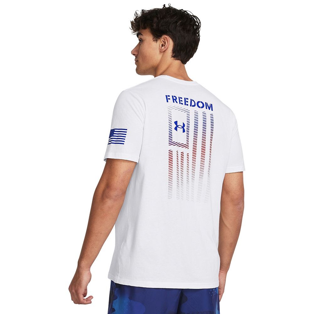 

Футболка с градиентом и флагом свободы Big & Tall Under Armour, белый