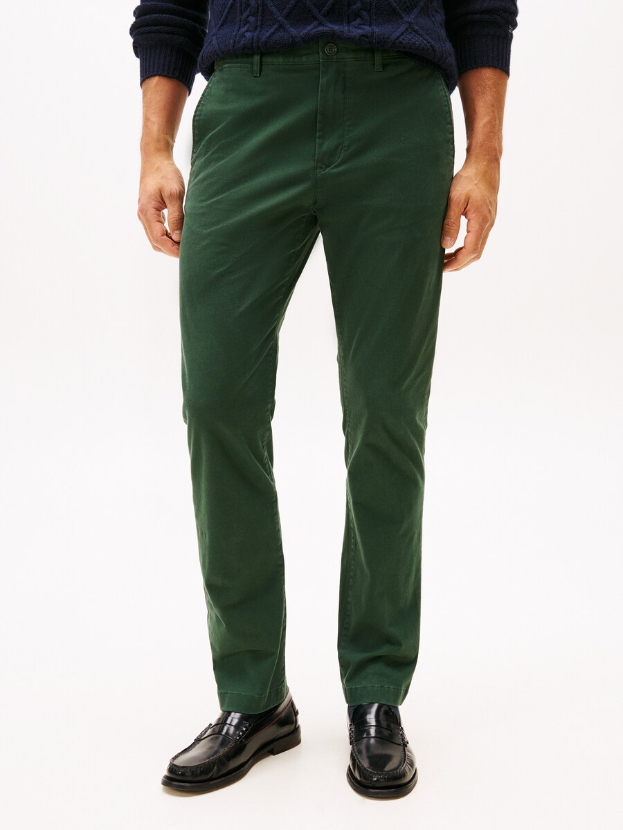 Повседневные брюки-чинос TOMMY HILFIGER DENTON ESSENTIAL, Dark green — фото 2