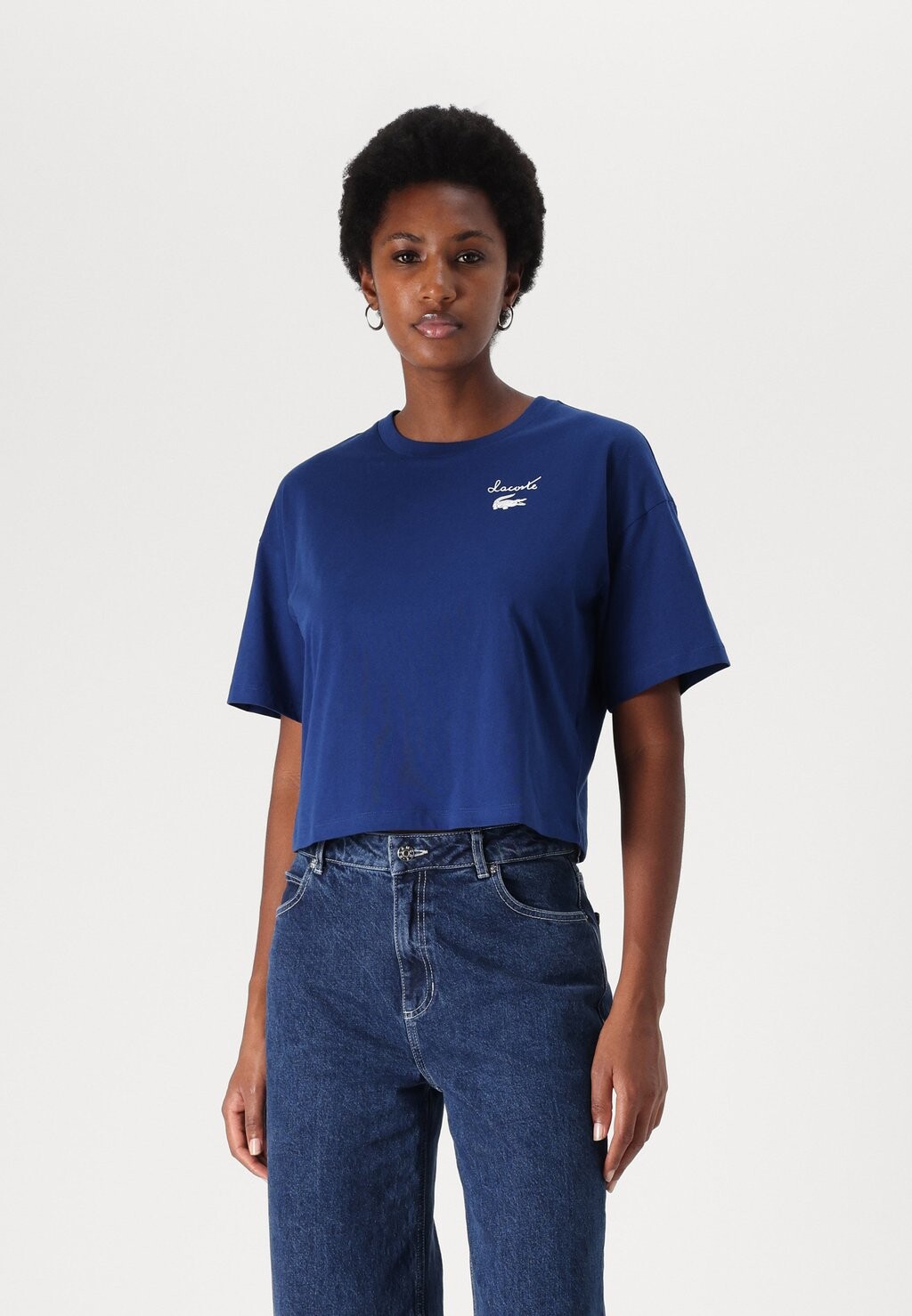 

Базовая футболка Lacoste, темно-синий