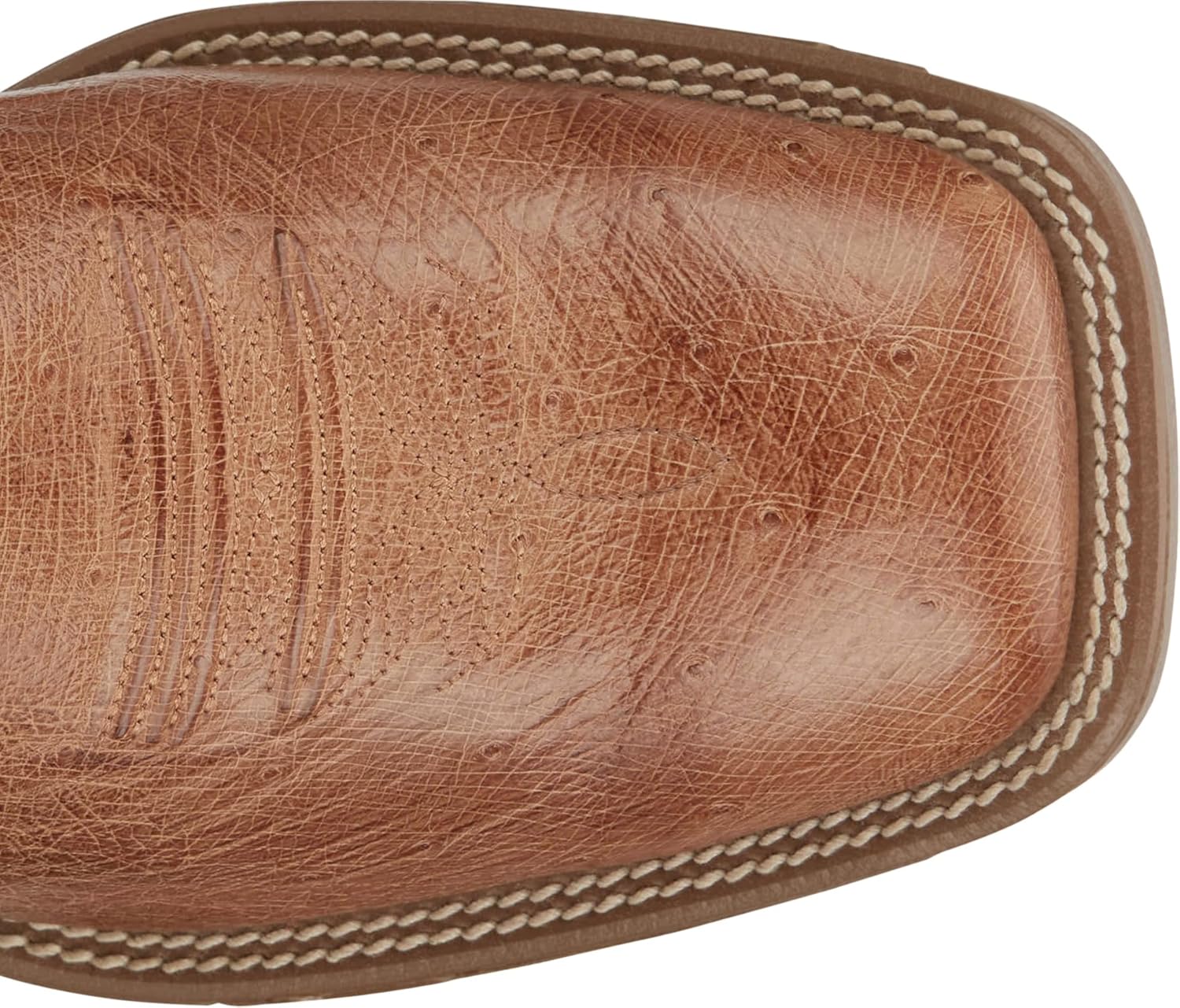 Мужские вестерн-бутсы Justin Roswell 11" Smooth Ostrich, из премиальной кожи, стелька J-Flex, квадратный носок, противоскользящая подошва — фото 4