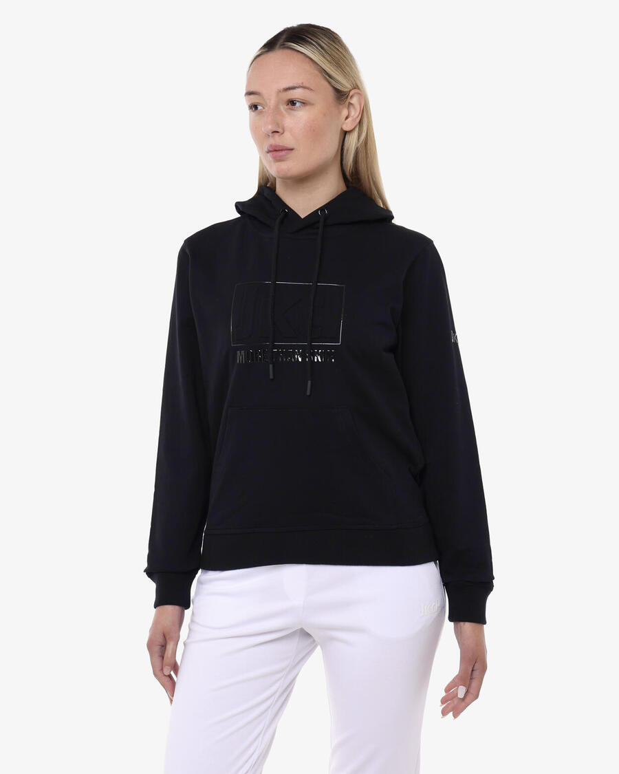 

JAKED черная хлопковая фитнес-толстовка для женщин