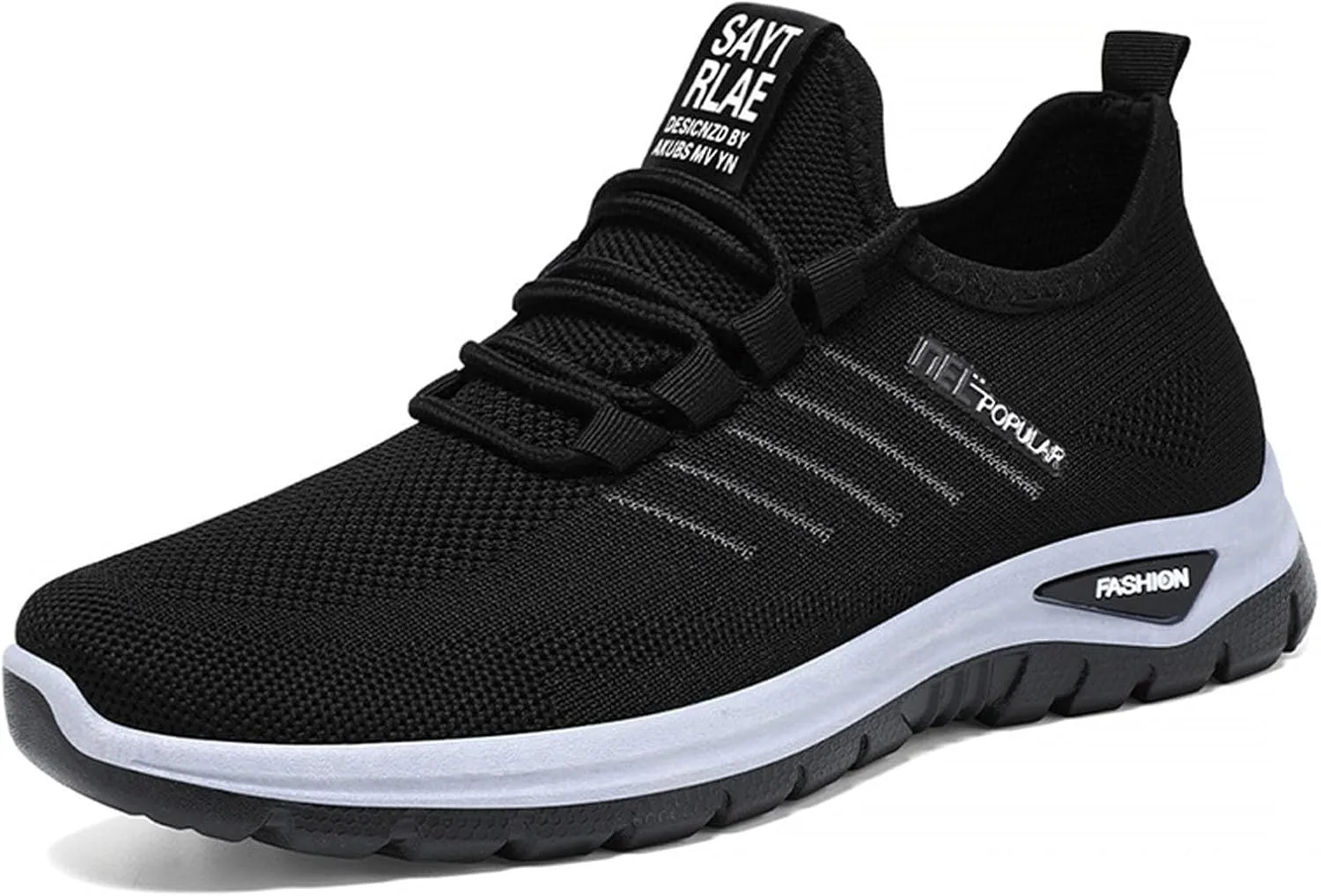Зимние спортивные кроссовки Herren - Leichte Herren-Sneaker atmungsaktivem Material fur sportliche Aktivitaten taglichen Komfort mit stylischem Schnurverschluss Generic, черный