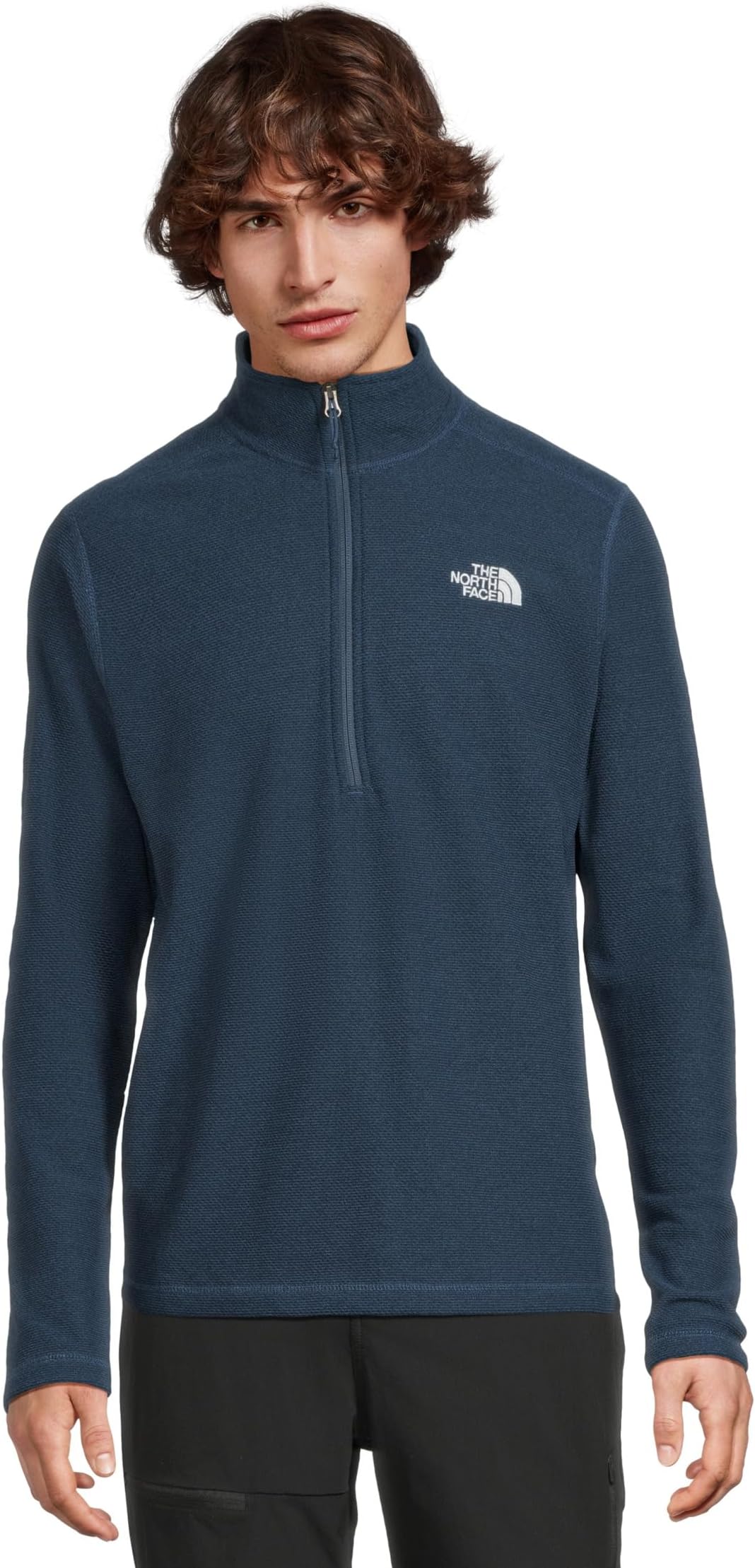 

Толстовка The North Face Textured Cap Rock 1/4 Zip, цвет Shady Blue Heather