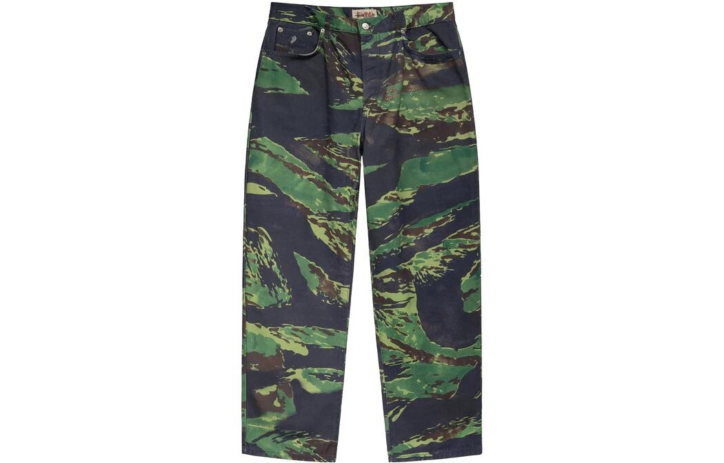 

Повседневные брюки мужские зеленые Stussy, зеленый