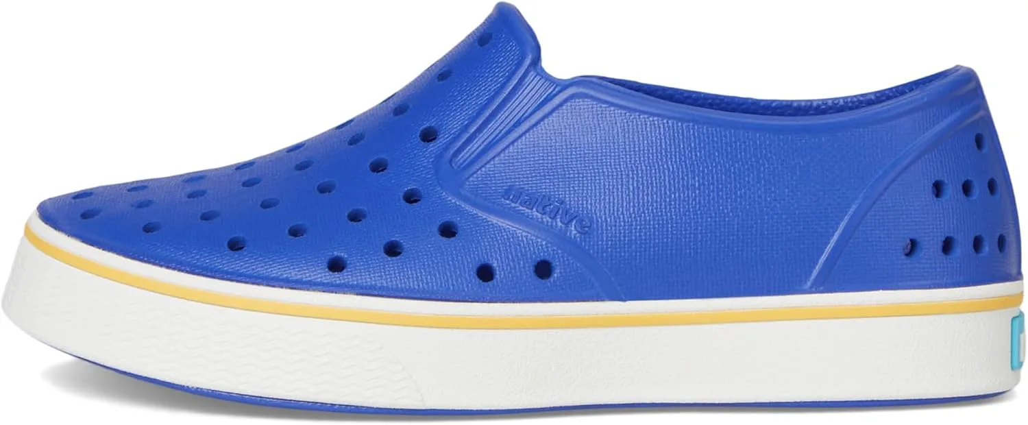 Кроссовки без шнурков Native Shoes Miles для детей, унисекс, сине-белый — фото 4