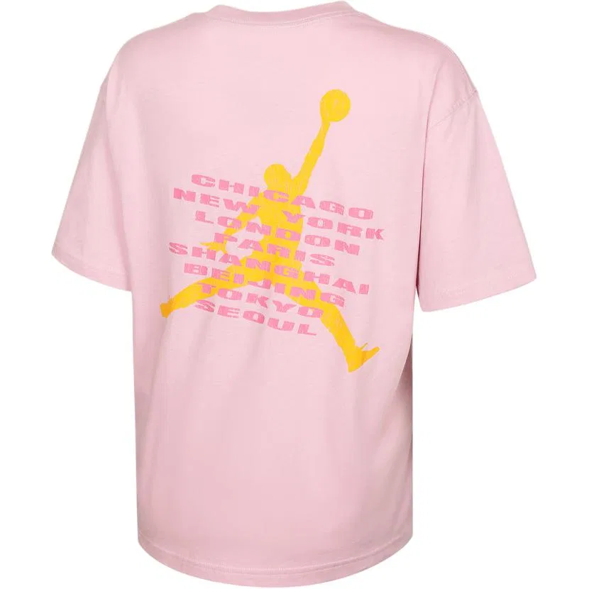Женская футболка с опущенным плечом Drop Shoulder Sleeve Jordan, Pink — фото 3