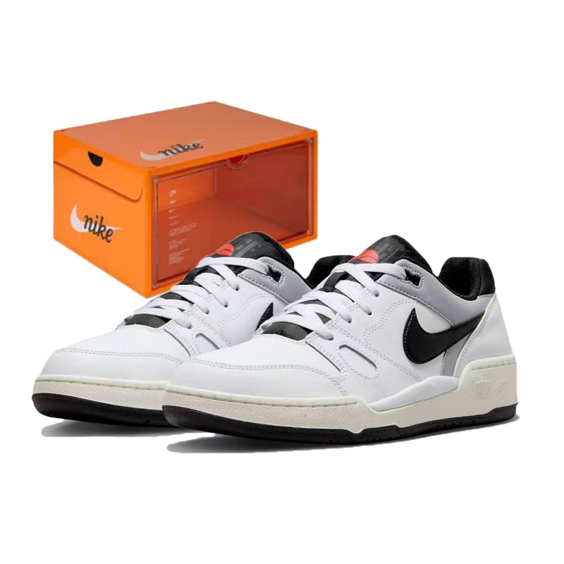 

Nike Full Force Low Противоскользящие Износостойкие Низкие Кроссовки для Скейтбординга Мужские Белый Черный