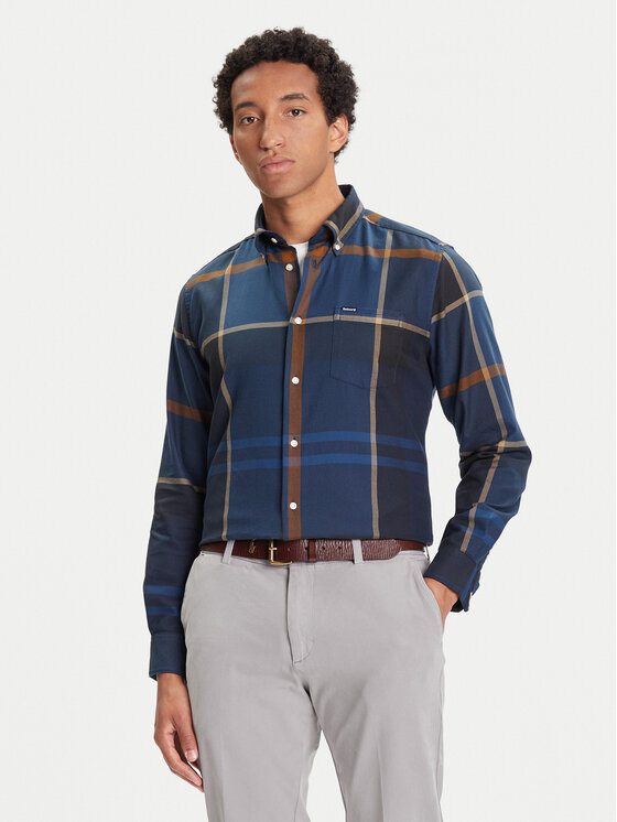 

Рубашка regular fit Dunoon MSH4980TN54 Barbour, синий