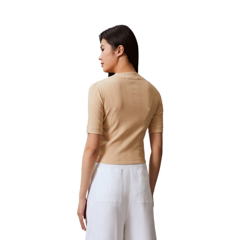 Calvin Klein Женская футболка, цвет AAT-Ivory yellow — фото 3