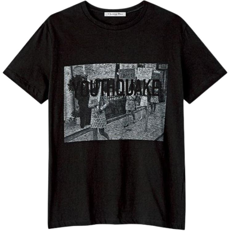 

DIOR Футболка мужская черная, Черный, DIOR Футболка мужская черная