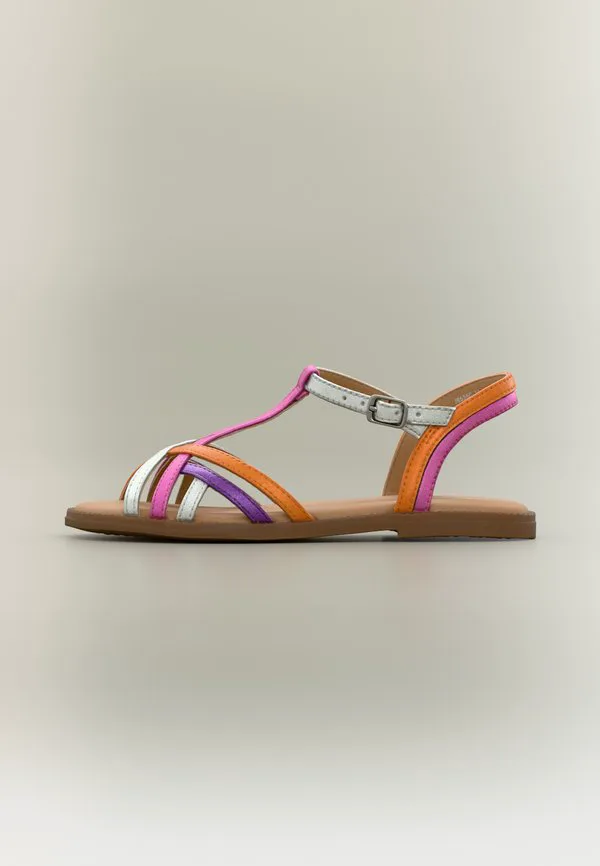 Сандалии для девочек карли Geox, Fuchsia/Silver-Coloured