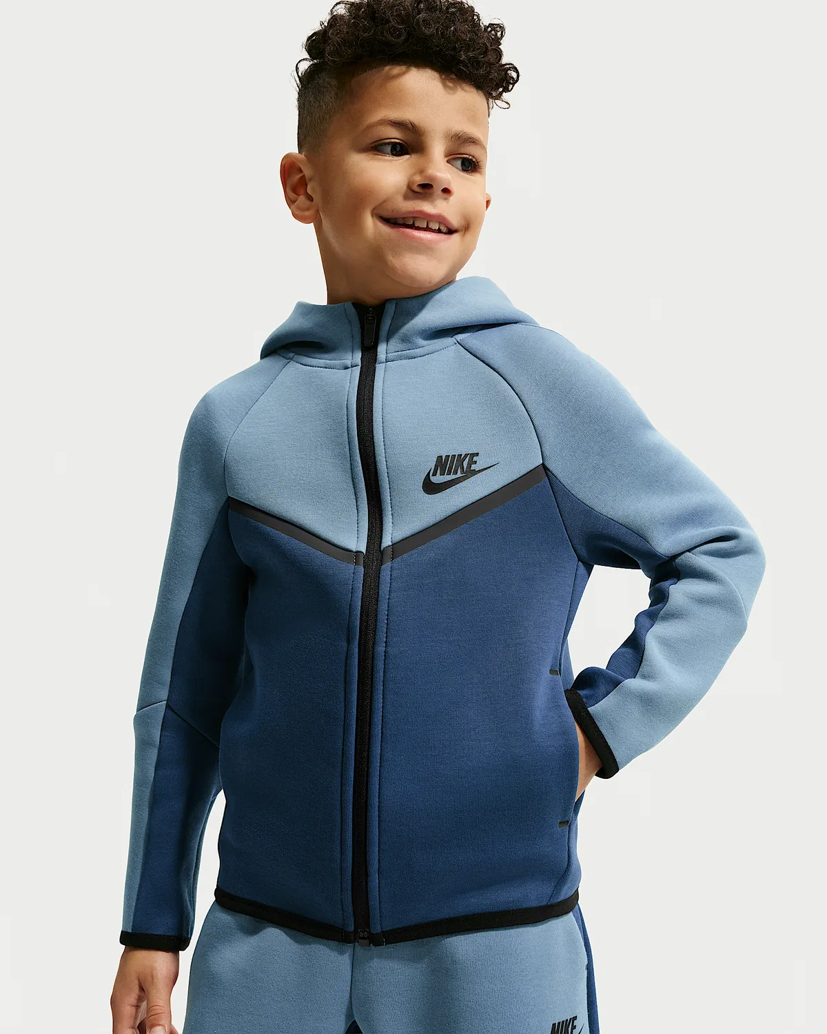 Детский спортивный костюм Nike Sportswear Tech Fleece 2-в-1, Blue — фото 2