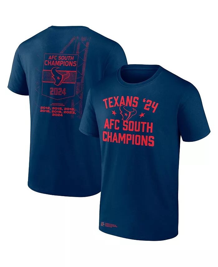 

Футболка мужская Navy Houston Texans 2024 AFC South Division Champions Fanatics