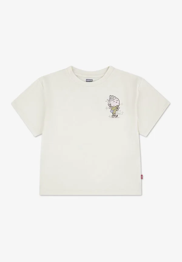 Просто отдыхаю, футболка с принтом оверсайз Levi'S, Antique White
