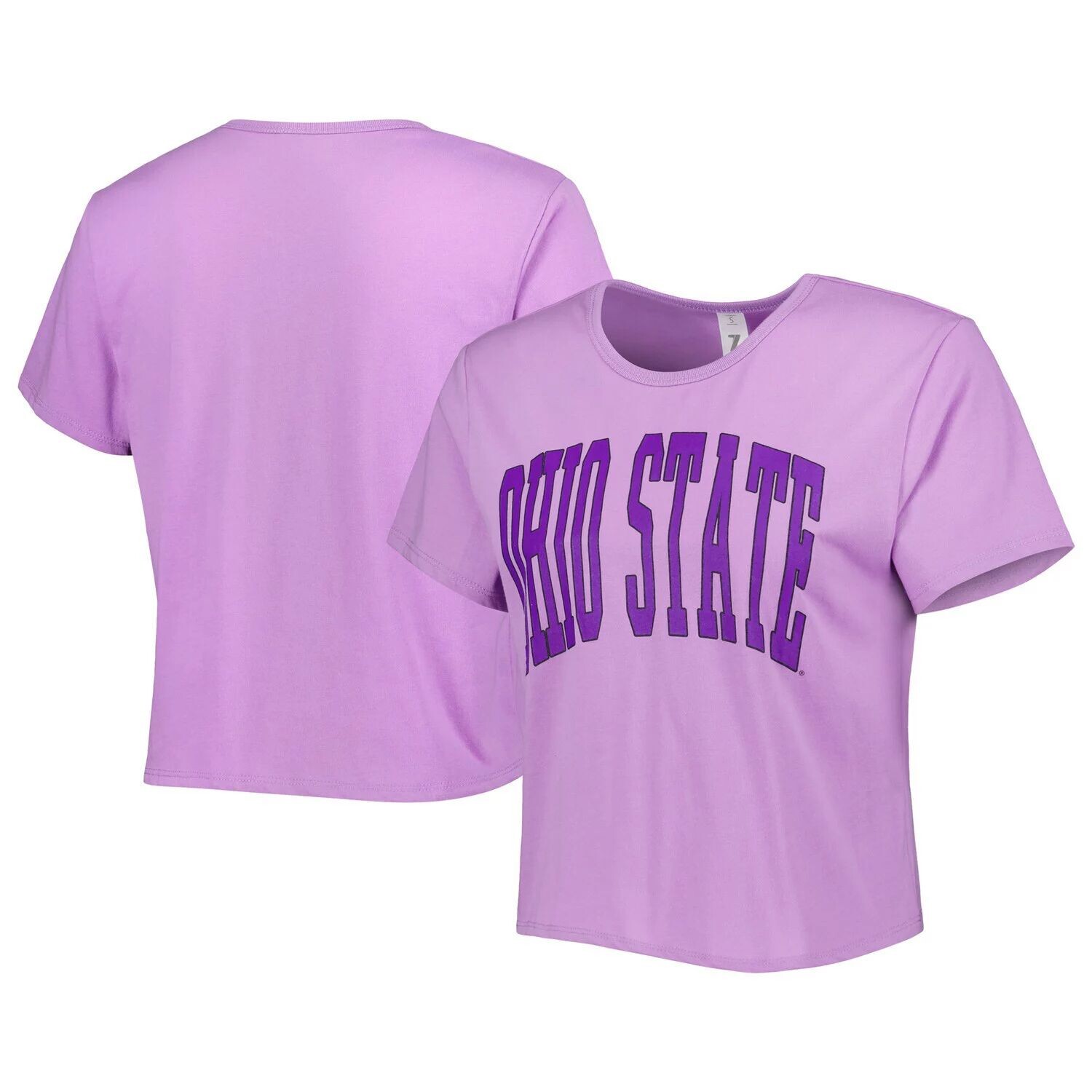 

Женская модная укороченная футболка ZooZatz Purple Ohio State Buckeyes Core