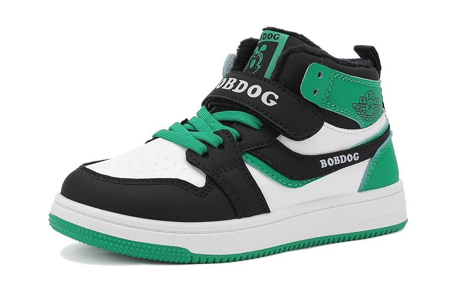 

Кроссовки BOBDOG Kids Skateboarding Shoes Kids Mid-top, черный/бежевый