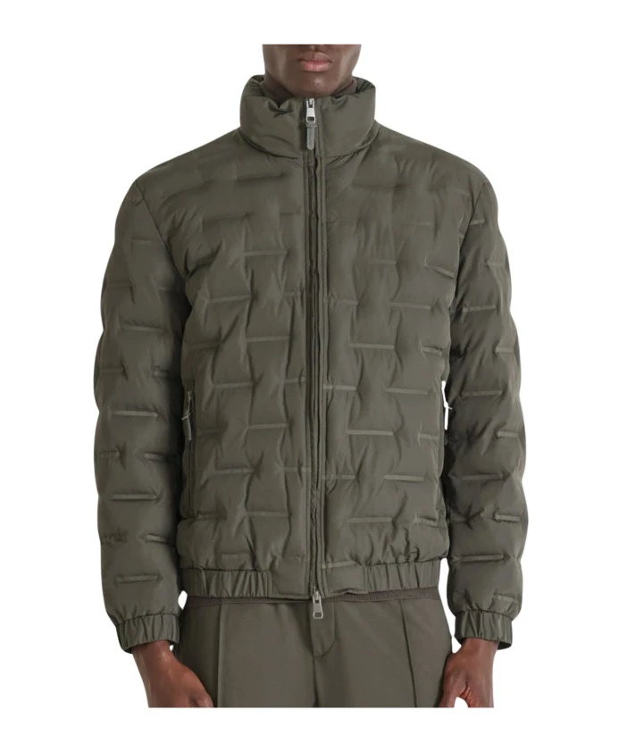 

Стеганая куртка стандартного кроя с наполнителем Dupont Sorona Antony Morato, зеленый