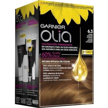 

Перманентная краска Olia 7,3 Золотистый Темно-русый, Garnier