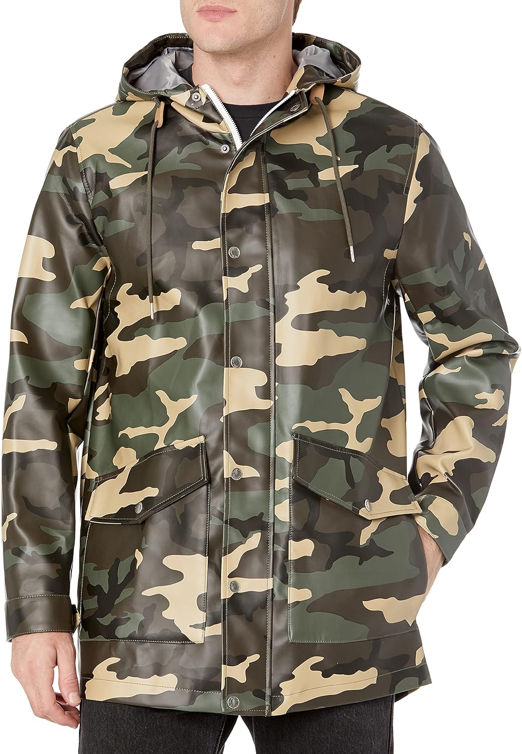 

Мужская прорезиненная куртка-дождевик Levi's, Camo