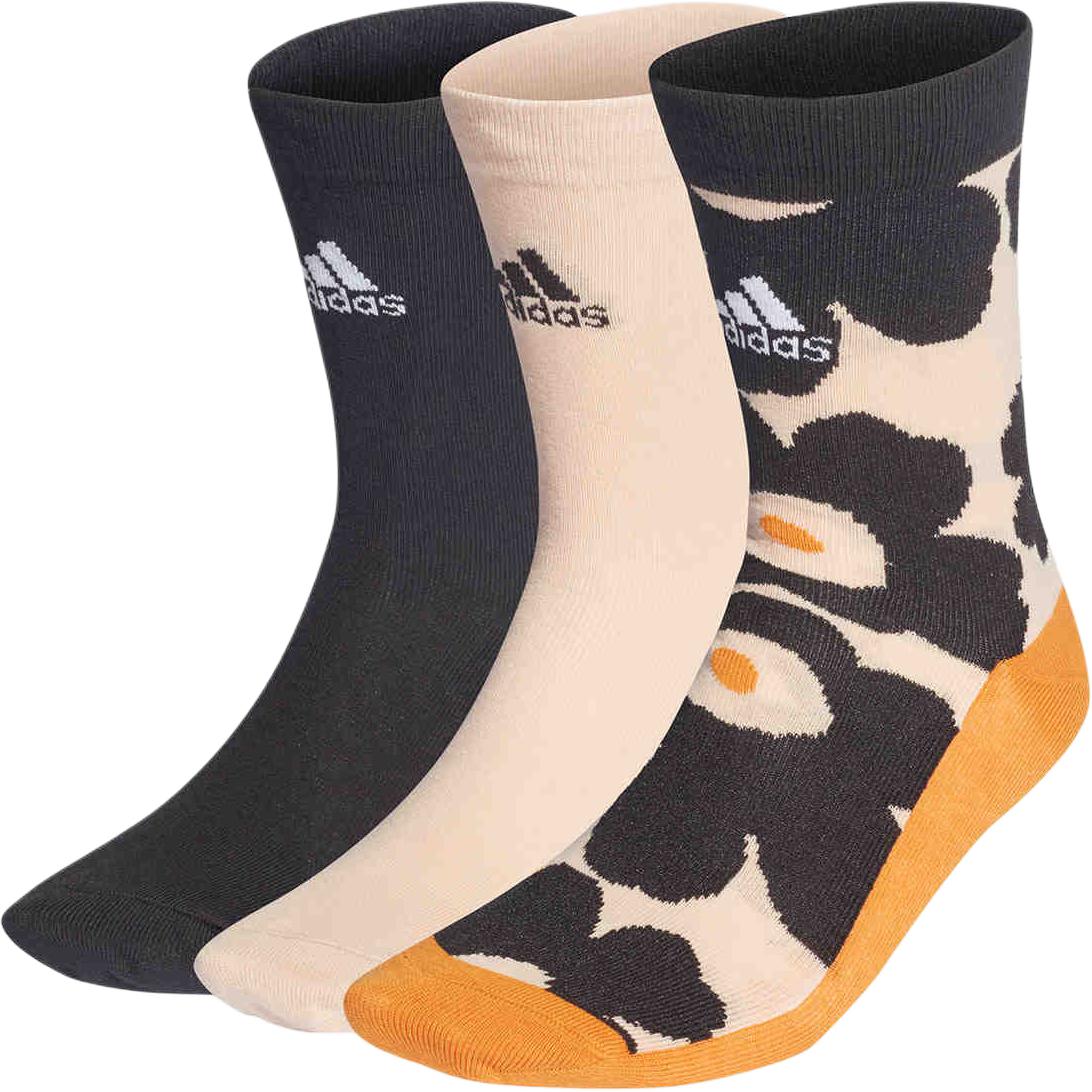 

Носки до середины икры Унисекс 3 пары Adidas, 3 пары (Многоцветный+Чёрный+Светло-жёлтый)