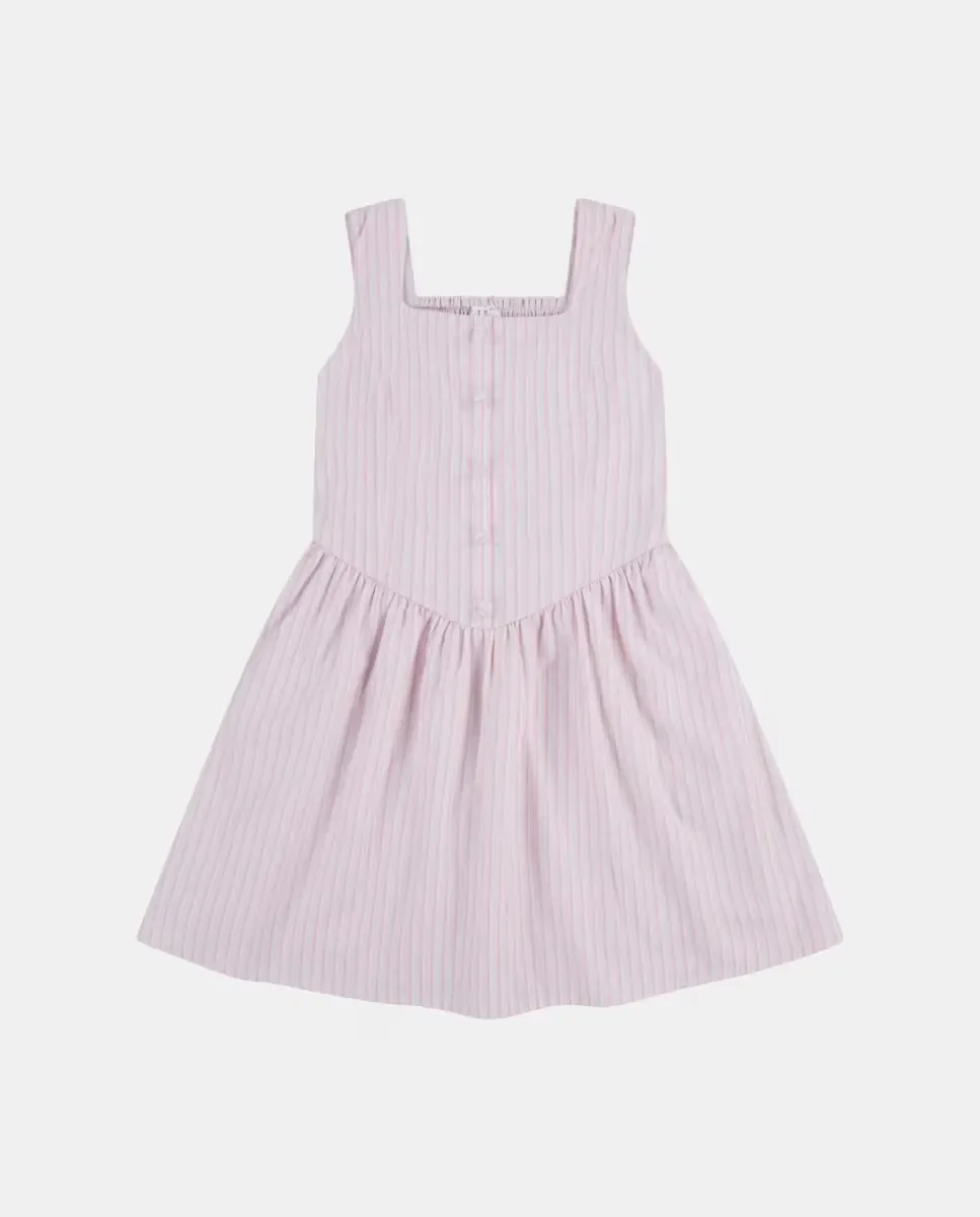 Мини-платье с декоративными пуговицами от Abercrombie Kids, розовый