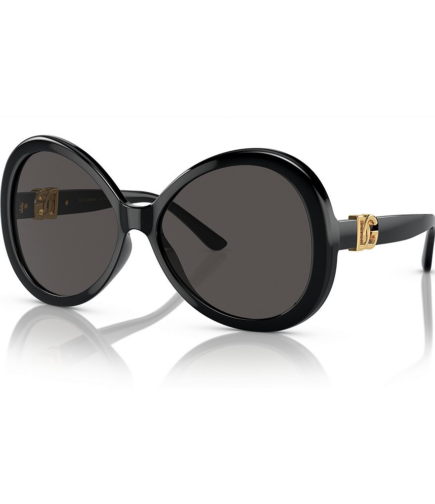 

Dolce & Gabbana Женские овальные солнцезащитные очки DG6194u 60 мм, черный