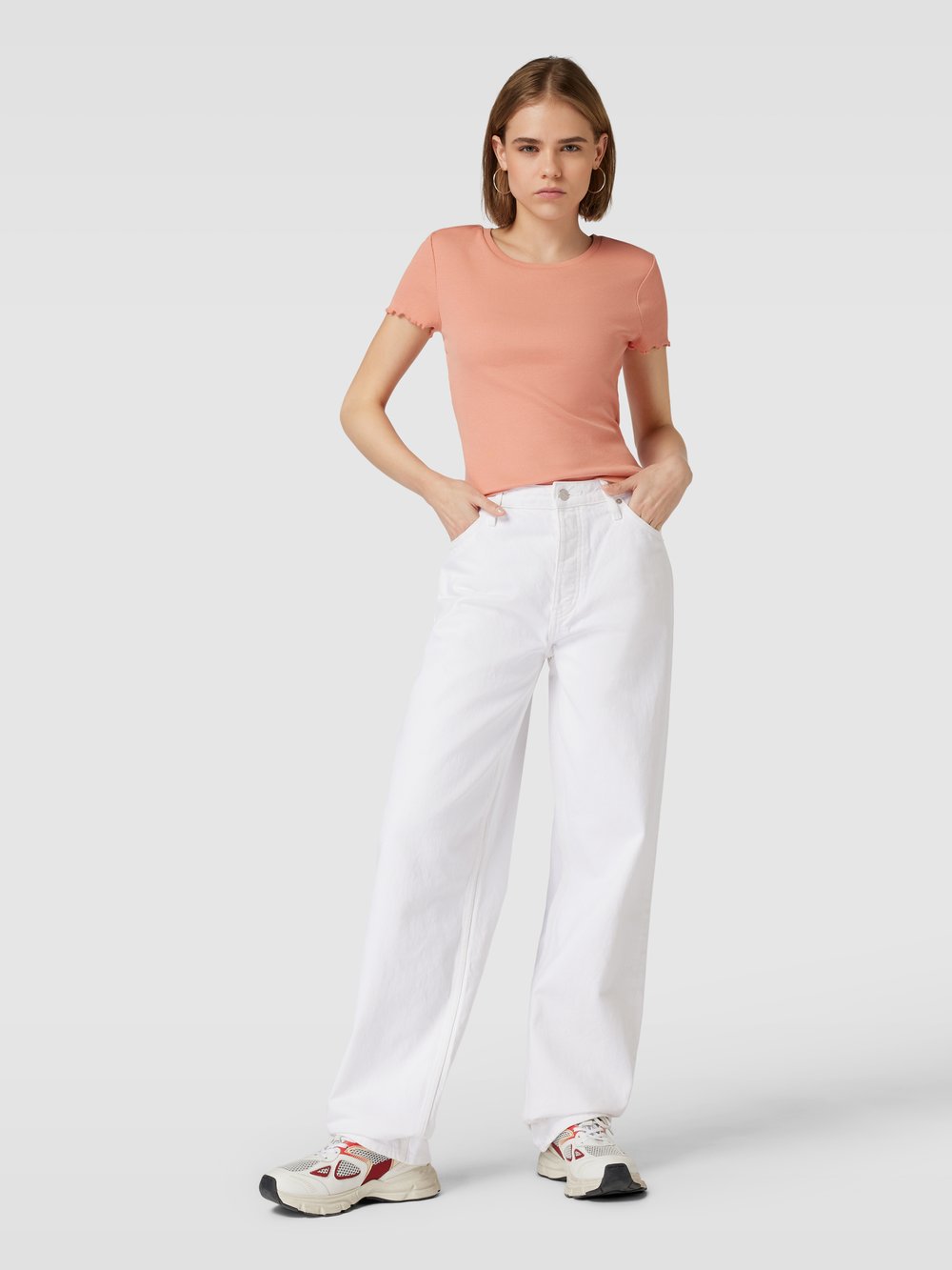 

Джинсы прямого кроя с пятью карманами Calvin Klein Jeans, светло-голубой