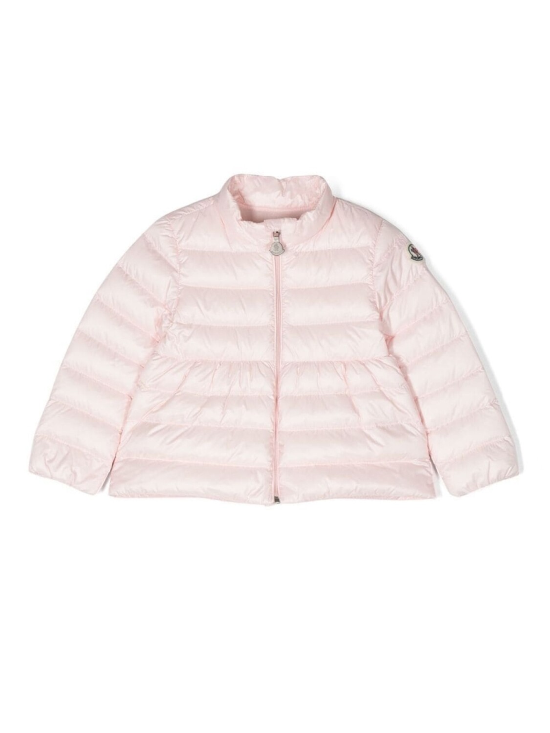 

Moncler Enfant пуховик с длинными рукавами, розовый