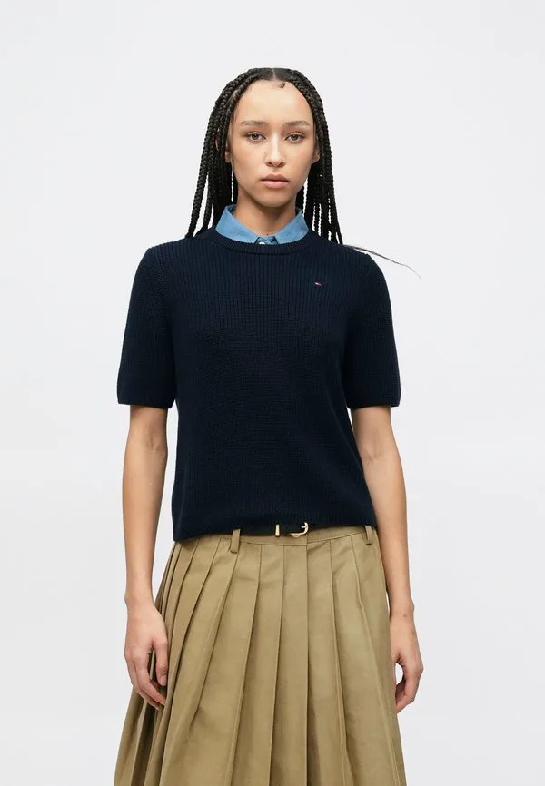 Джемпер с кардиганным стежком Tommy Hilfiger, Dark Night Navy