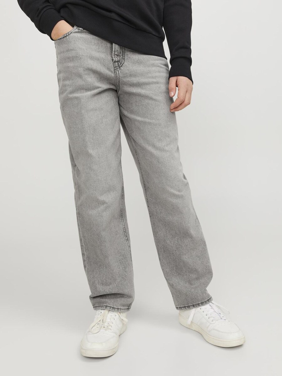 Джинсы свободного кроя Jack & Jones Junior JJIChris JJOriginal, серый деним — фото 2